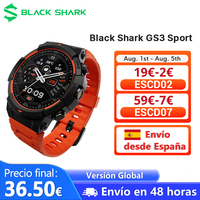 Global Version Smart Watch Black Shark Gs3 Sport 1.43'' Amoled Screen 18 Day Battery Life 5Atm Gnss