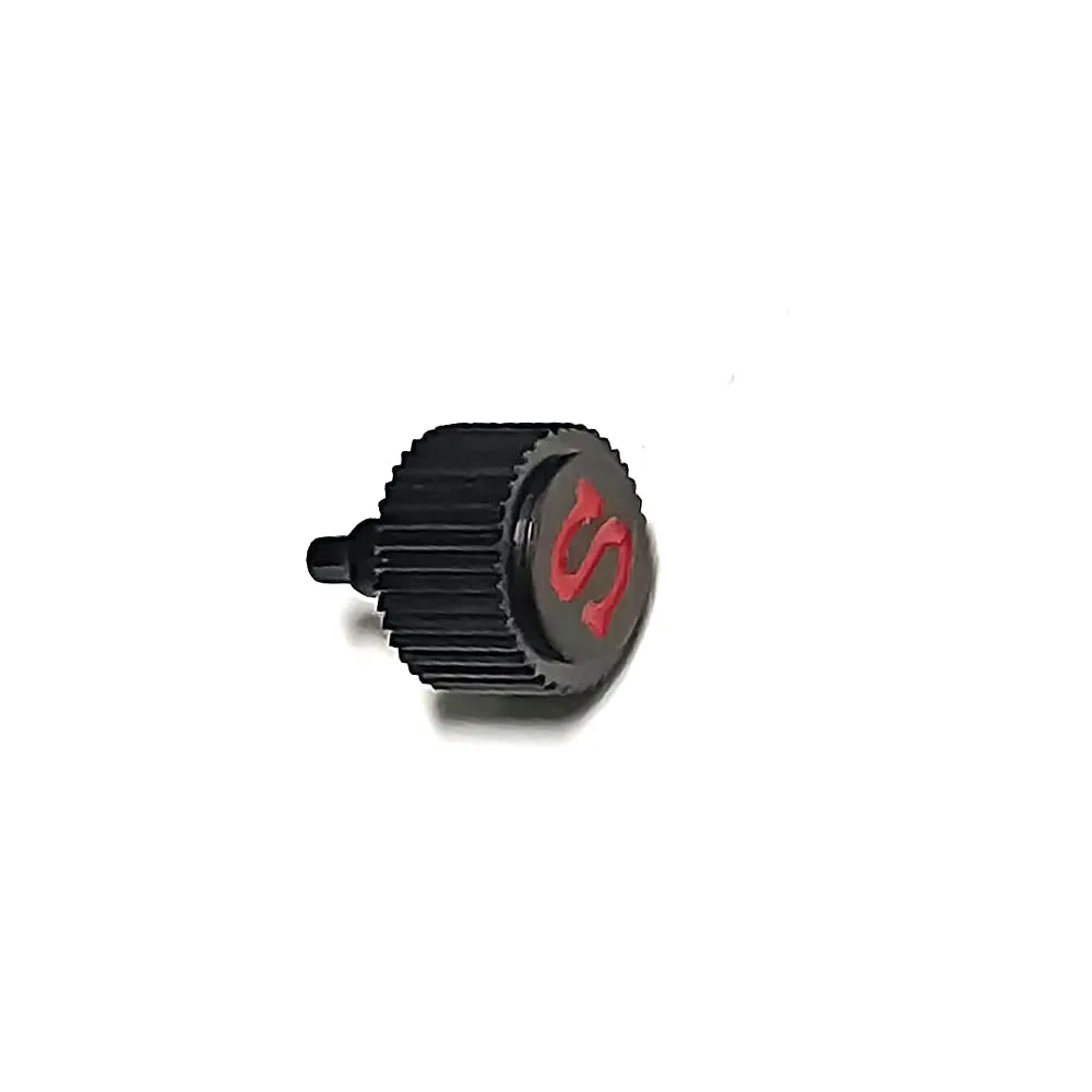 Corona avvitata SKX007 Custodia Sostituisci la corona dell'orologio Parti dell'orologio firmate incise Corona di ricambio per movimenti NH34/NH35/NH36