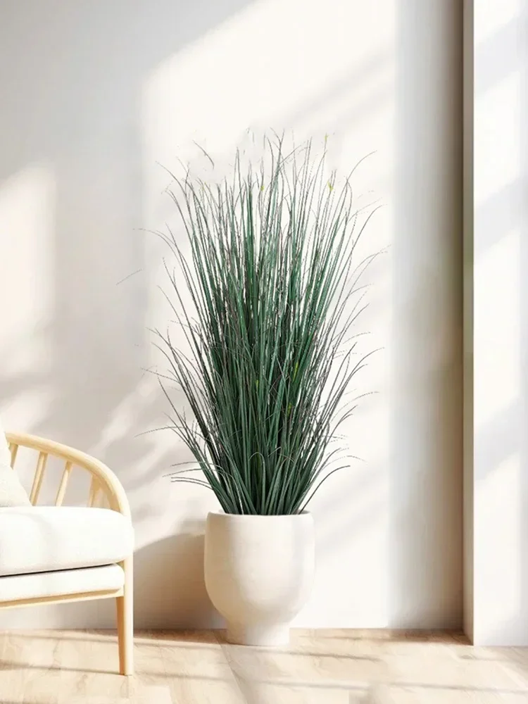 59in Kunstmatige Planten Ui Gras Groen Nep Struiken Nep Hoog Gras Kunstgras Plant Voor Thuis Outdoor Winkel Decor - afbeelding 2