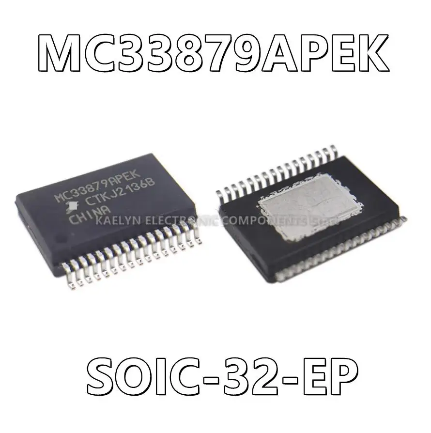 5Pcs/lot MC33879APEK MC33879 Power Switch/Driver 1:4 N-Channel 600mA 32-SOIC