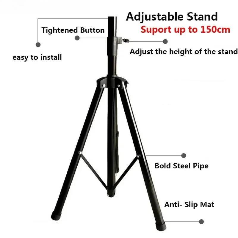3D Projector Fan Stand Tripod Portable Advertising Fan Tripod Stand for 3d Hologram Fan Projector Adjustable Bracket Stand