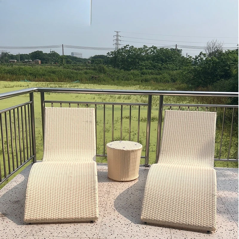 

Outdoor rattan beds Swimming pool loungers Beach balcony Courtyard Hotel Outdoor furniture Outdoor