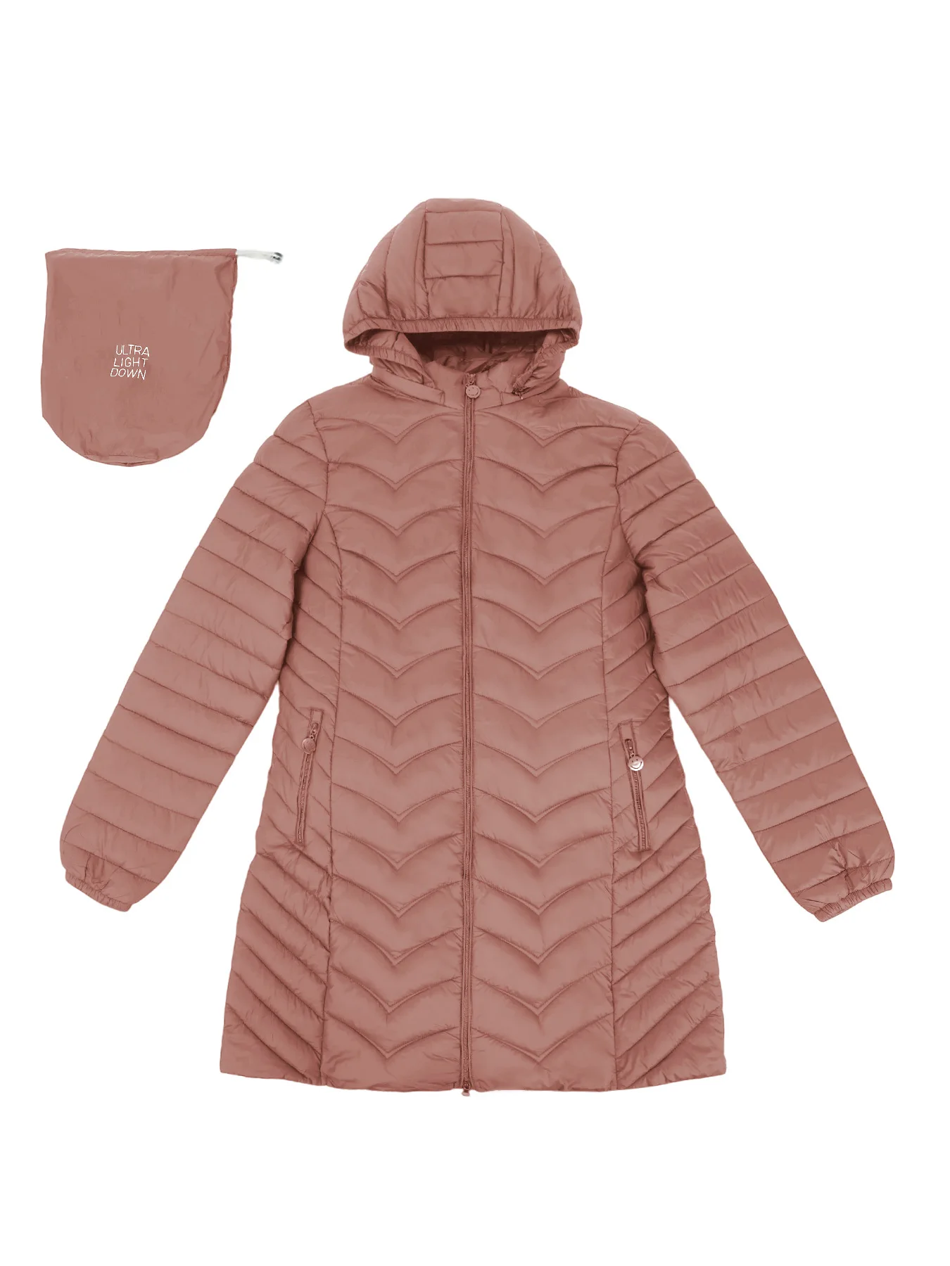 Winter Women's Cotton-Padded Jacket Mid-Length Commuting Detachable Cap down Bag Coat for Women