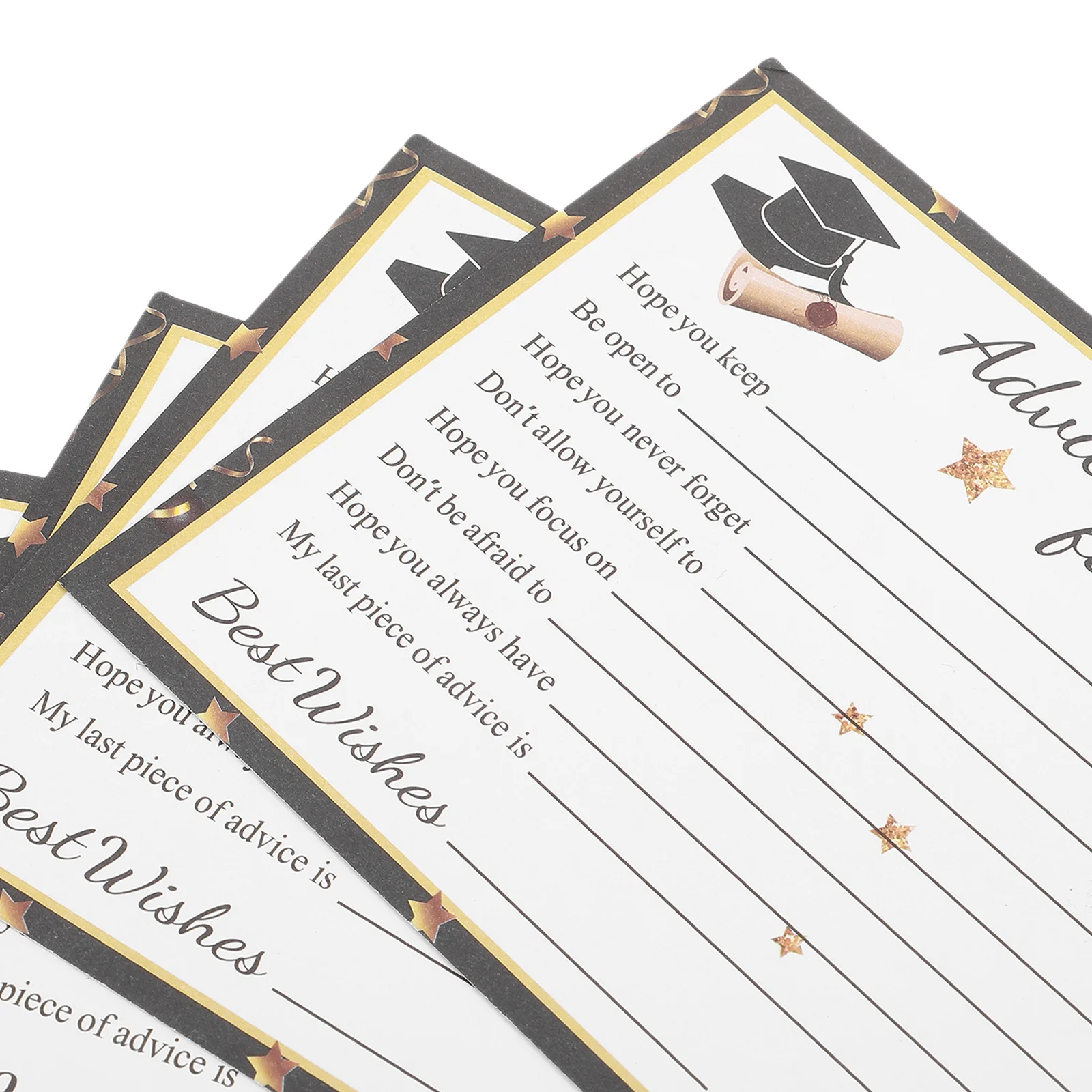 

10 Pcs Graduation Greeting Card Party Cards Exquisite Graduate Wishes Celebration College