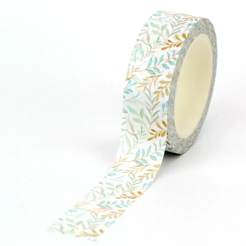 NEW 1PC. 10M Decorative Cute Sunflowers Blue Floral Leaves Cherry Spring Masking Washi Tape Set Journaling Papeleria