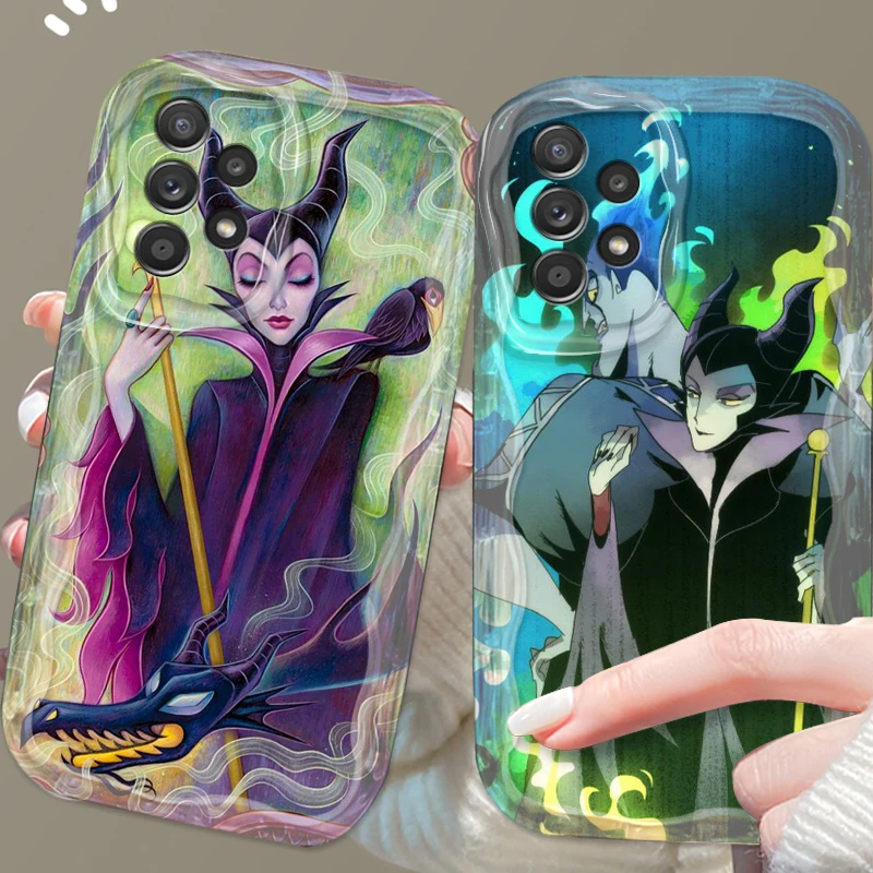 Disney Evil Queen For Samsung A55 A54 A53 A52 A35 A34 A33 A32 A25 A24 A23 A22 A21S A15 A13 A14 5G Wave Oil Funda Phone Case