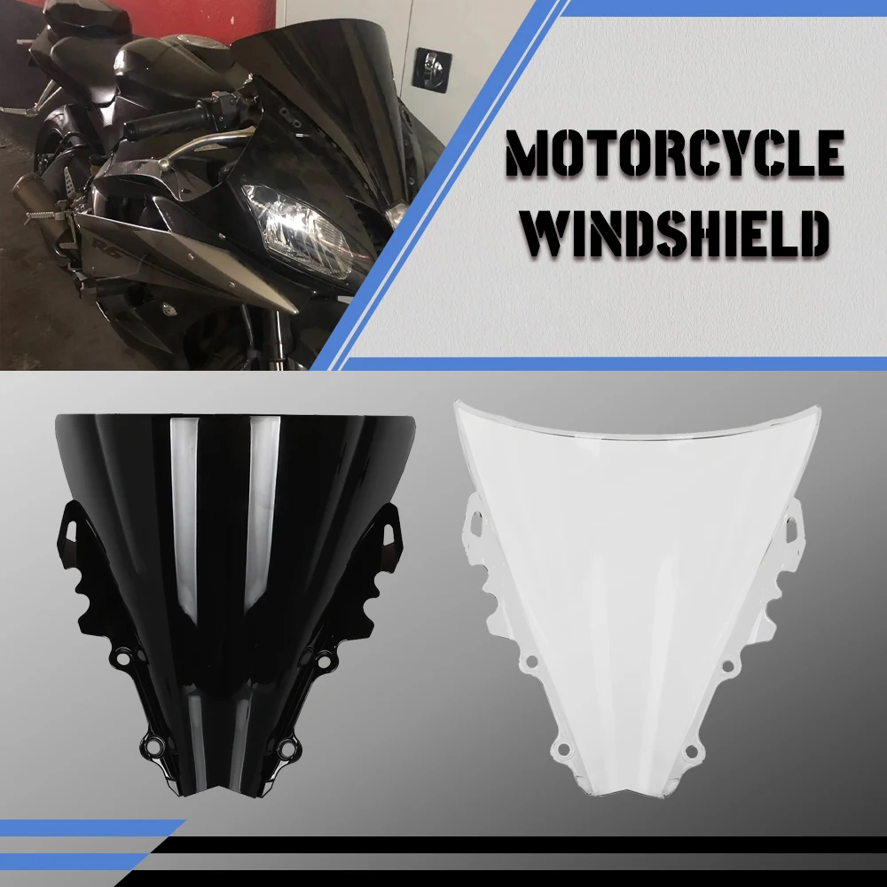 

FOR YAMAHA YZF600 R6 YZF-R6 2006 2007 06-07 Motorcycle Accessories Windshield Double Bubble WindScreen Visor Fairing Deflector