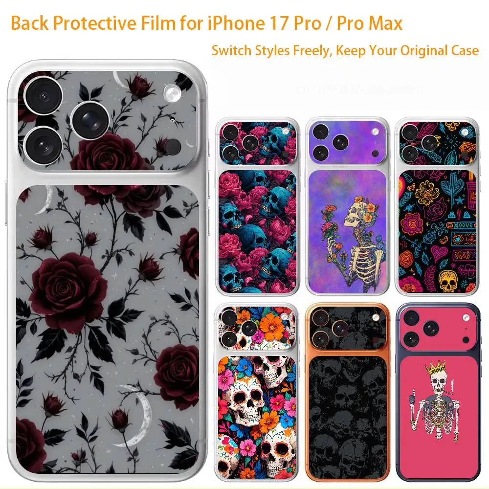 

Премиум-наклейка в готическом стиле для iPhone 17 Pro/Max, защитная наклейка на заднюю панель и камеру (не чехол)