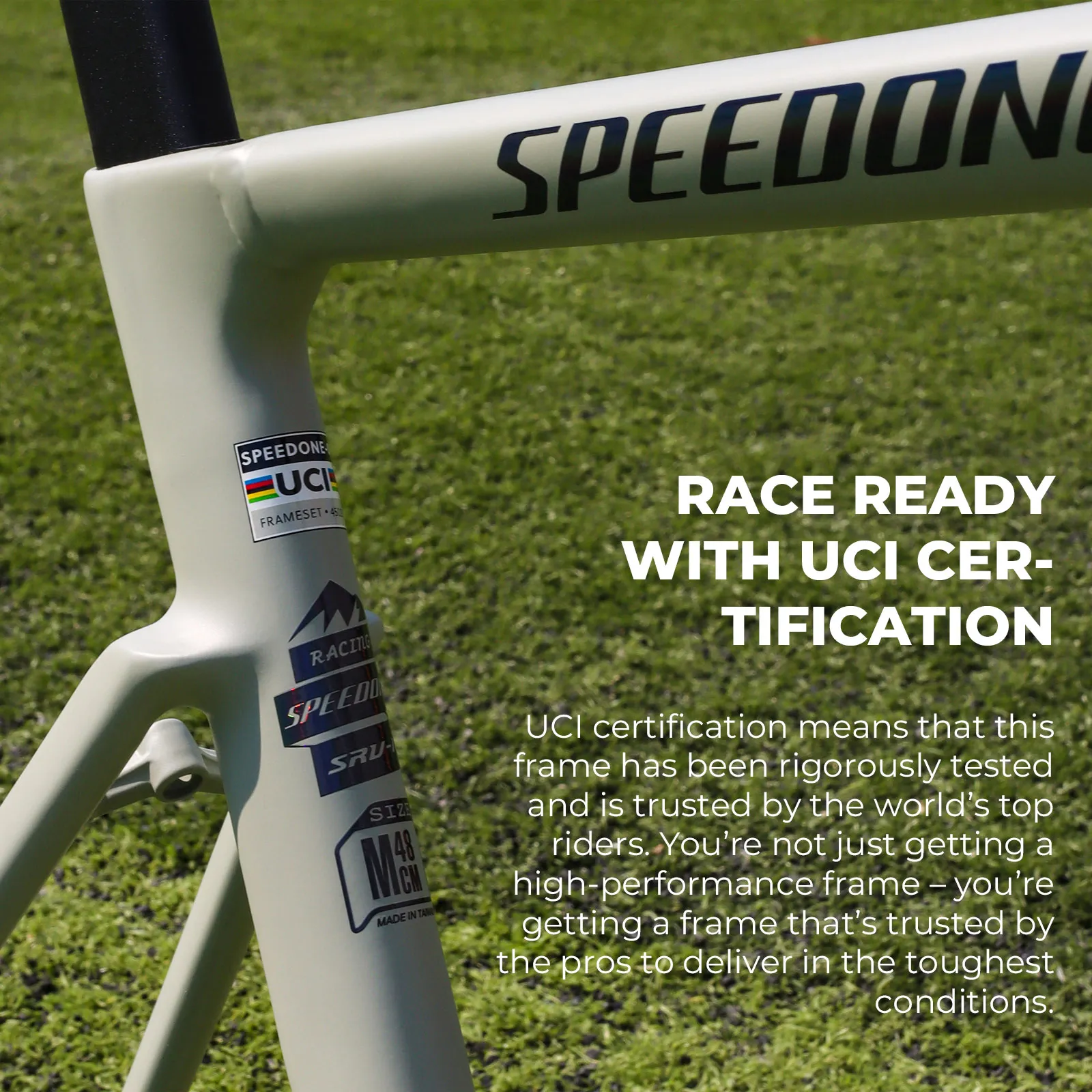 SPEEDONE SRV1 إطار دراجة الطريق كابل داخلي توجيه قرص الفرامل متوافق مع سبائك الألومنيوم إطار دراجة الطريق UCI معتمد Frame