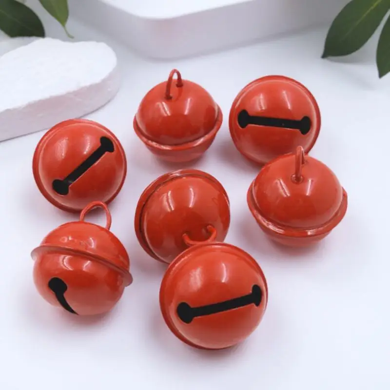 

30pcs 22Mm Colorful Jingle Metal Mini Round Bells Christmas Decor Party Diy Crafts Jewelry Pendants Loud Sound Wedding