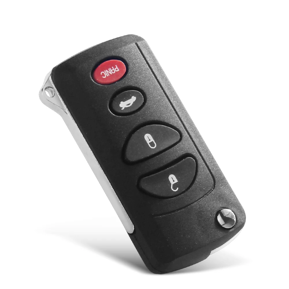 KEYYOU 4 Buttons Modified Flip Car Remote Key Shell Case For Jeep Liberty Dodge Stratus Viper Chrysler Sebring Concorde