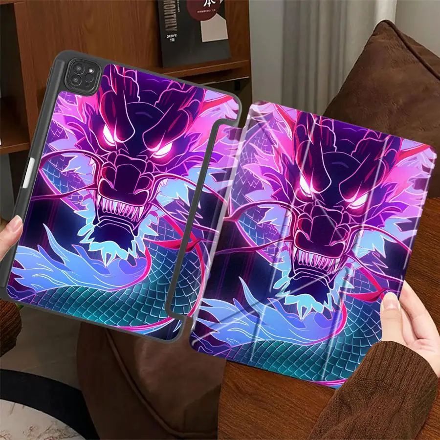 Luxury Dragon Design Tablet Case For iPad Pro 11th 10th 9th 8th 7th 12.9inch Air 4 5 M3 M2 M4 11inch Pro 2025 Mini 6 7 Holder
