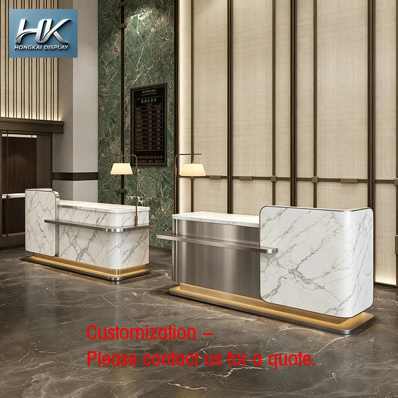 custom.Modern Whole Shop Design Custom Multi-Functional Reception Desk Hotel & Gym Use Premium Durable Commercial Office Fur