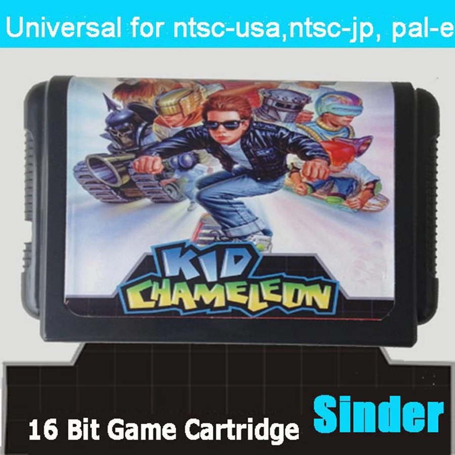 بطاقة ألعاب Kid Chameleon 16bit MD لمحرك Sega Mega لـ Genesis