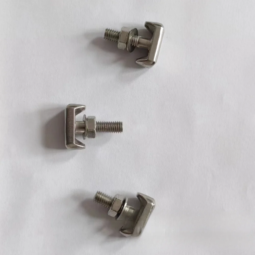 1/2/3PCS Car Stainless Steel T-Shaped Clip 304 Stainless Steel Mountain Shaped Fixed Battery Replacement Screw
