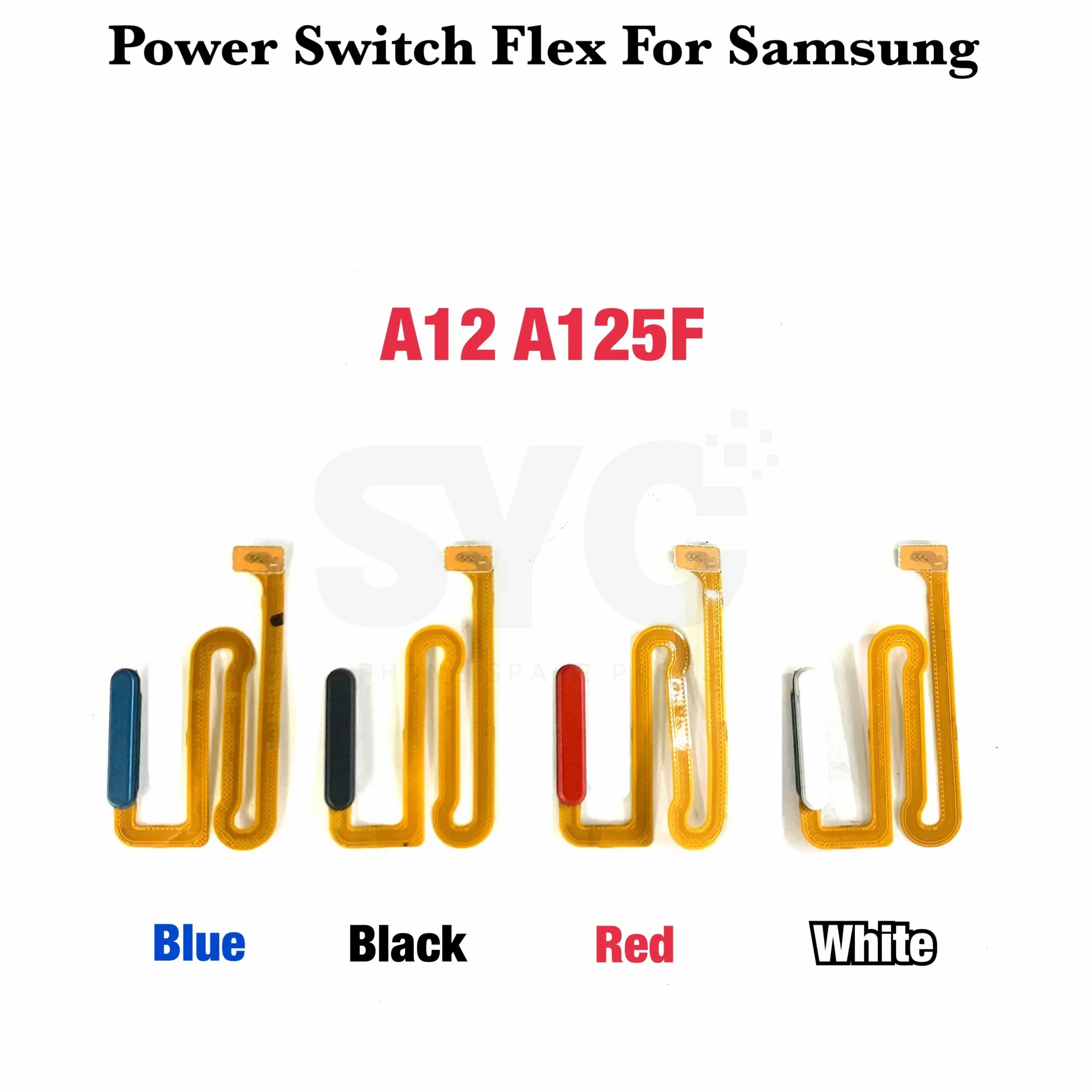 

1Pcs For Samsung A12 A125F M12s Power Button Flex Cable Side Key Switch ON OFF Control Without Fingerprint Sensor COPY