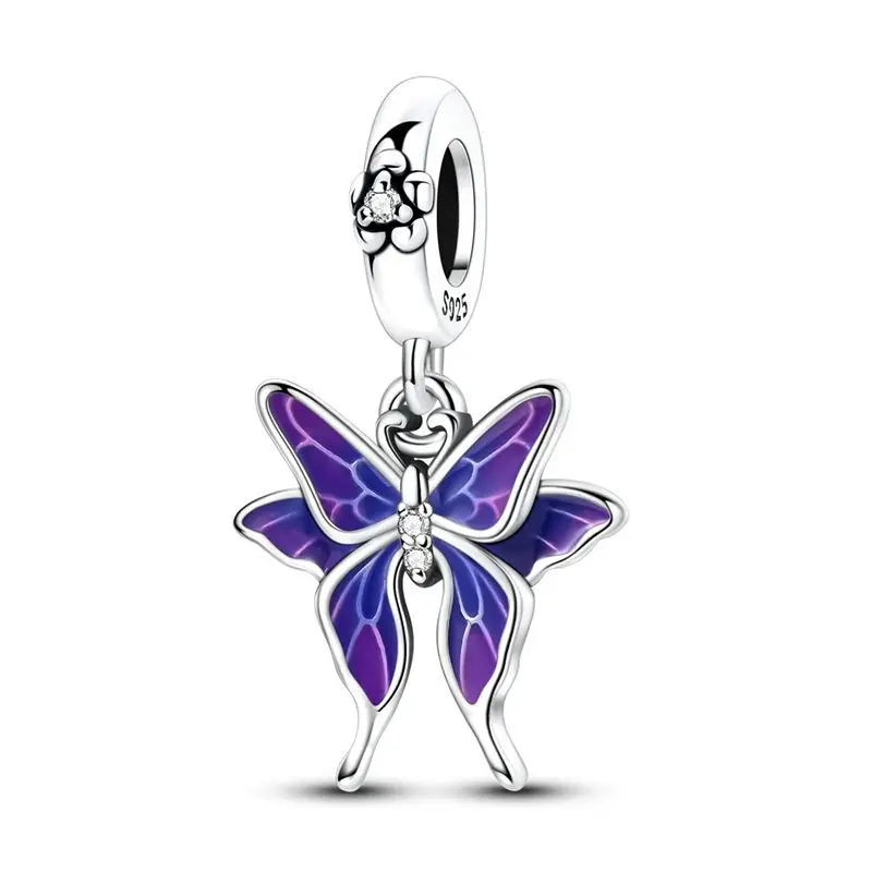 Silver Four-Leaf Clover Charms Beads for DIY