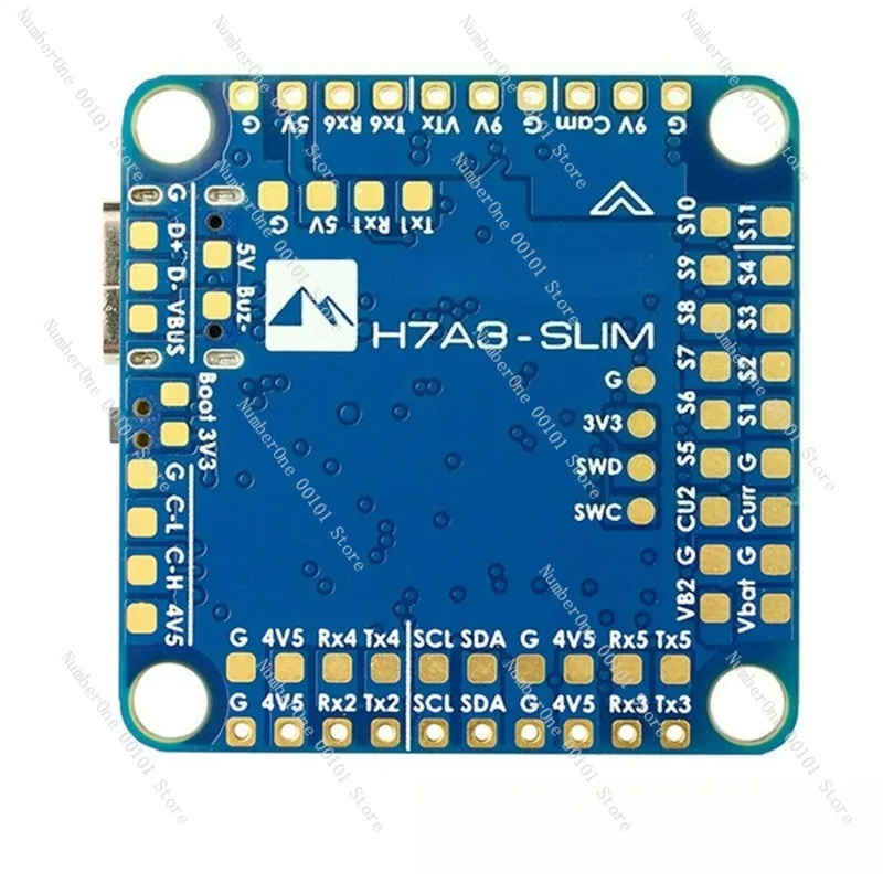 H7A3-SLIM flight control, crossing machine suitable for X8 drone FPV model aircraft 2-8S PWM output