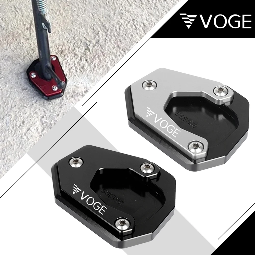 

Motorcycle Kickstand Side Stand Enlarger Extension Plate Pad For LONCIN VOGE DS500X DS525X DS650X DS900X 300RALLY 300GY 300 GY
