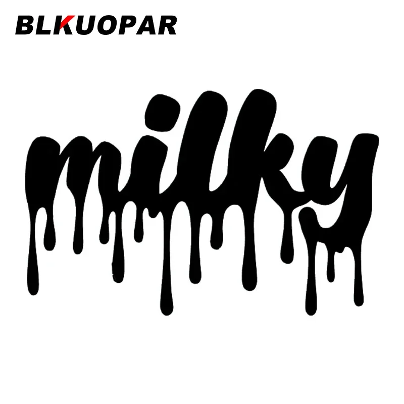 

BLKUOPAR Milky Humorous Words Car Stickers Vinyl Car Wrap Waterproof Decal Personality Windshield Creative Conditioner Decals