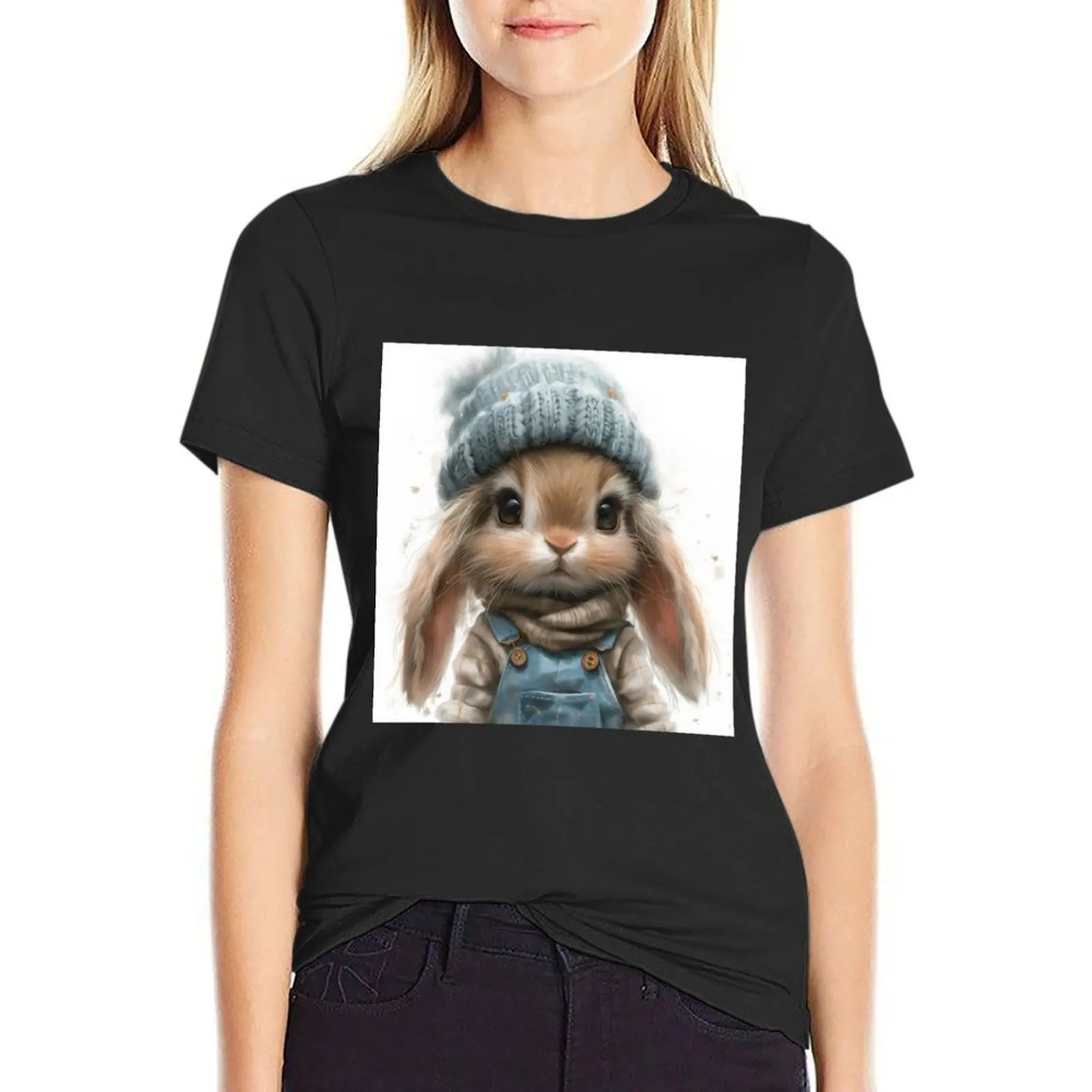 Super Cute Bunny - Monty T-Shirt cute tops plus sizes anime korean fashion tight shirts for Women