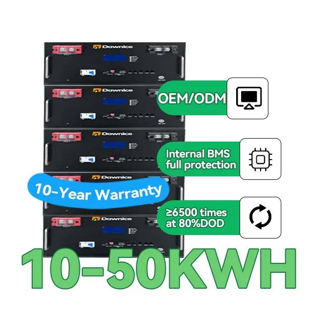 

Dawnice 96v 51.2v 30 KW 40 KW 50 KW 200ah 400ah High Voltage 8000 Life Cycle Energy Storage Solar Battery Home Lithium Batteries