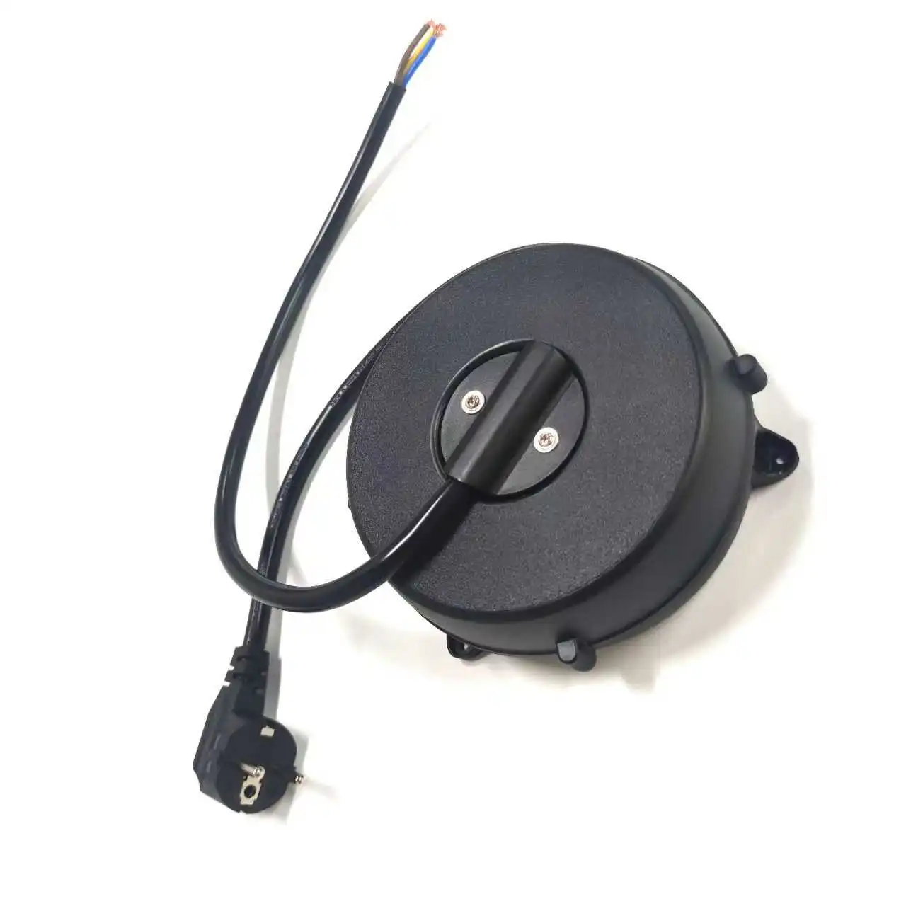 

2025 3-Pin Automatic Retractable Cable Reel EU/UK/USA Plug Compact Wire Storage for Home & Small Appliances Power Cord Organizer