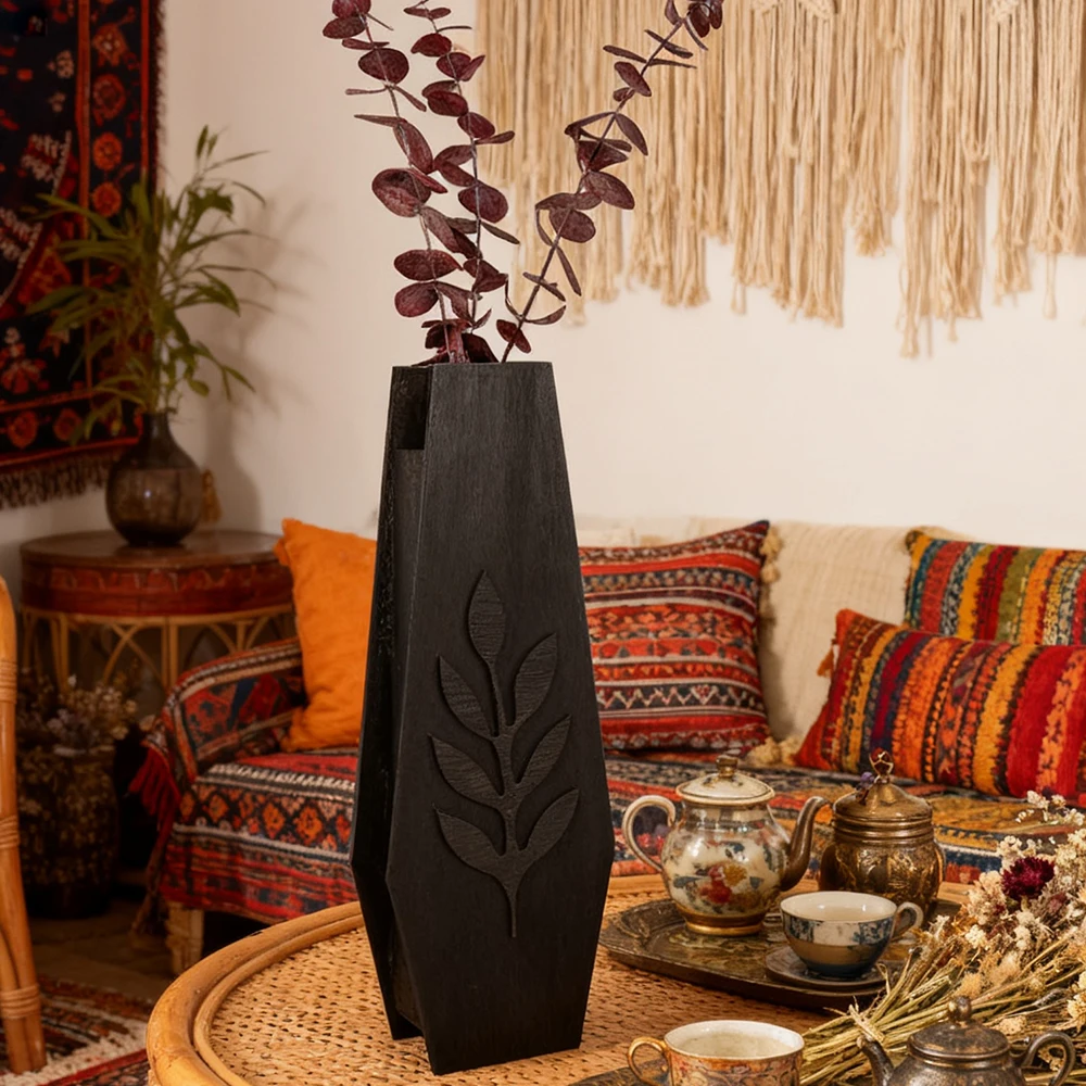 Grenzüberschreitende dunkle Sargförmige Tischvase für Gothic-Retro-Stil, Zuhause, Blumendekoration, Szenario