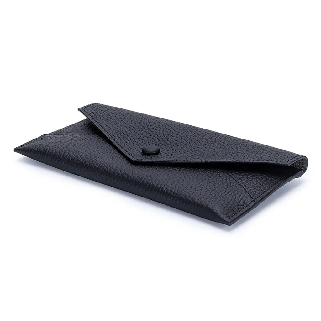 

Genuine Leather Long Wallet Women 2026 Trendy Envelope Design Large Capacity Clutch Wallet Ultra Thin 2-in-1 Card Holder Purse