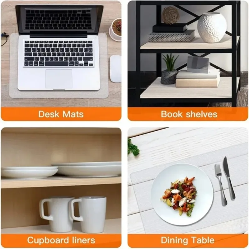 Kitchen Cabinet Mats Reusable Drawer Mats Refrigerator Non-Slip Mats Washable Dustproof Non-Slip Placemats Kitchen Tools