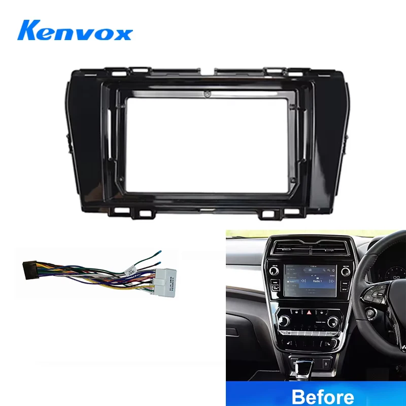 For SsangYong Tivolan Tivoli LUVi Korando 4 2019-2022 Android Car Radio Installation Fascia Frame Panel power harness cable wire