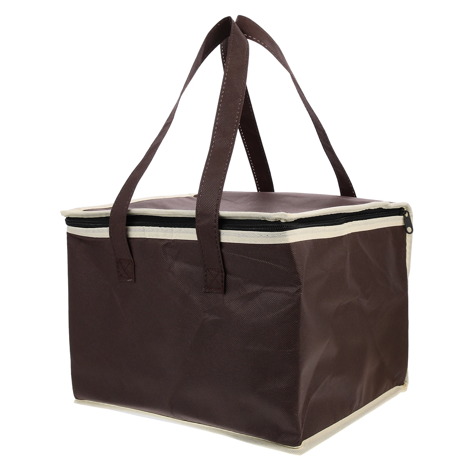 

Collapsible Insulated Food Delivery Reusable Thermal Grocery Bag For Hot Cold Food Storage Portable Camping Take-Out Bag