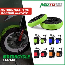 Race Tire Warmer Motorcycle Tyre Warmer 110/140 Front and Rear 1 Pair Tire heating Electric blanket 80 Degrees