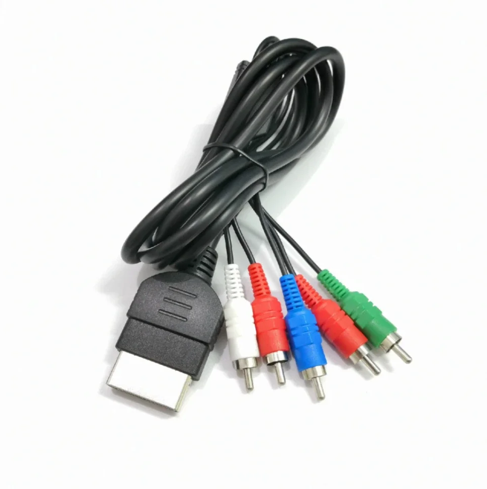 

300pcs 1.8M Component HD TV RCA AV Audio Video Cable Cord For Xbox Original Console