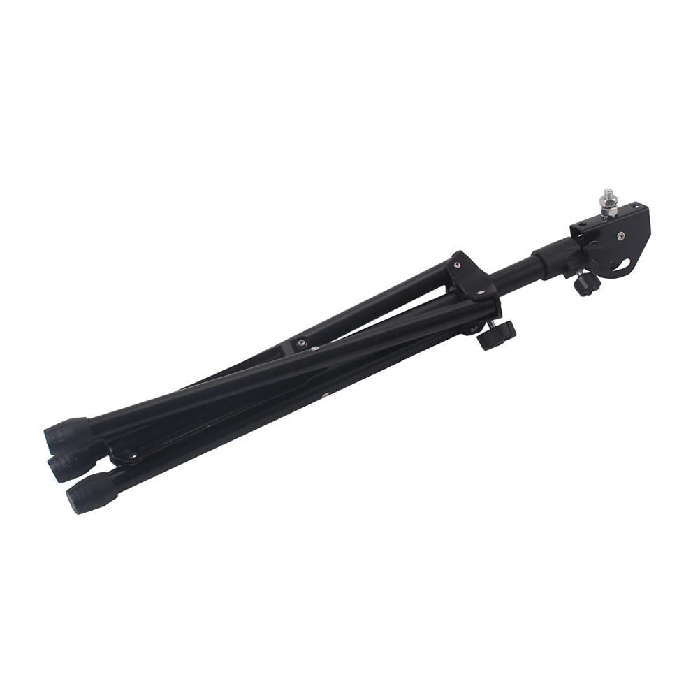 

Adjustable 8 Inches Metal Tripod Dumb Drum Stand Black Durable Portable Percussion Accessory Support Rack Practice Pad Silent