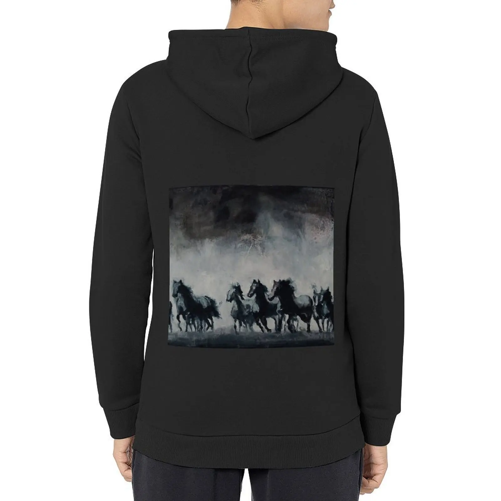 

Raging - Horse Painting Hoodie men's coat blouse men's autumn clothes men's sweat-shirt set men hoodie