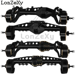 Upgraded Heavy Duty Brass + Metal Front Rear Portal Axles for 1/10 RC Crawler Car Axial SCX10 III AXI03007 Wrangler JL AR45 Part