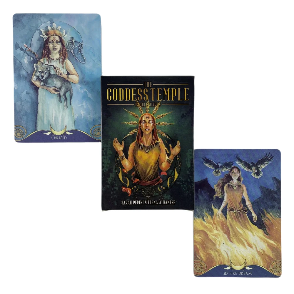 Jeu de cartes oracle Goddess Temple, A 45 Deck, Visions anglaises, Edition Borad Playing Games