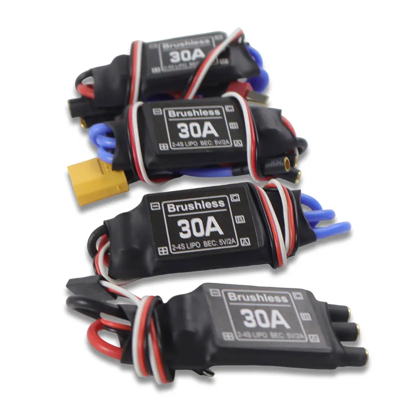 Contrôleur électronique de vitesse sans balais XXD 30A 2-4S avec BEC 5V 2A pour quadricoptère, hélicoptère et avion RC – Qualité exceptionnelle