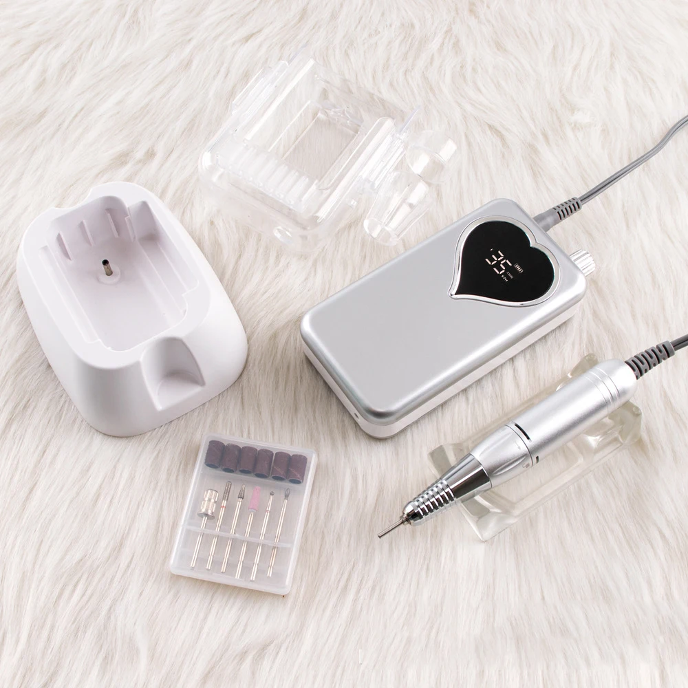 المهنية الكهربائية مسمار الحفر آلة 35000 دورة في الدقيقة ملف الأظافر اللاسلكي قابلة للشحن منخفضة الضوضاء مسمار ساندر لأداة صالون مانيكير #3