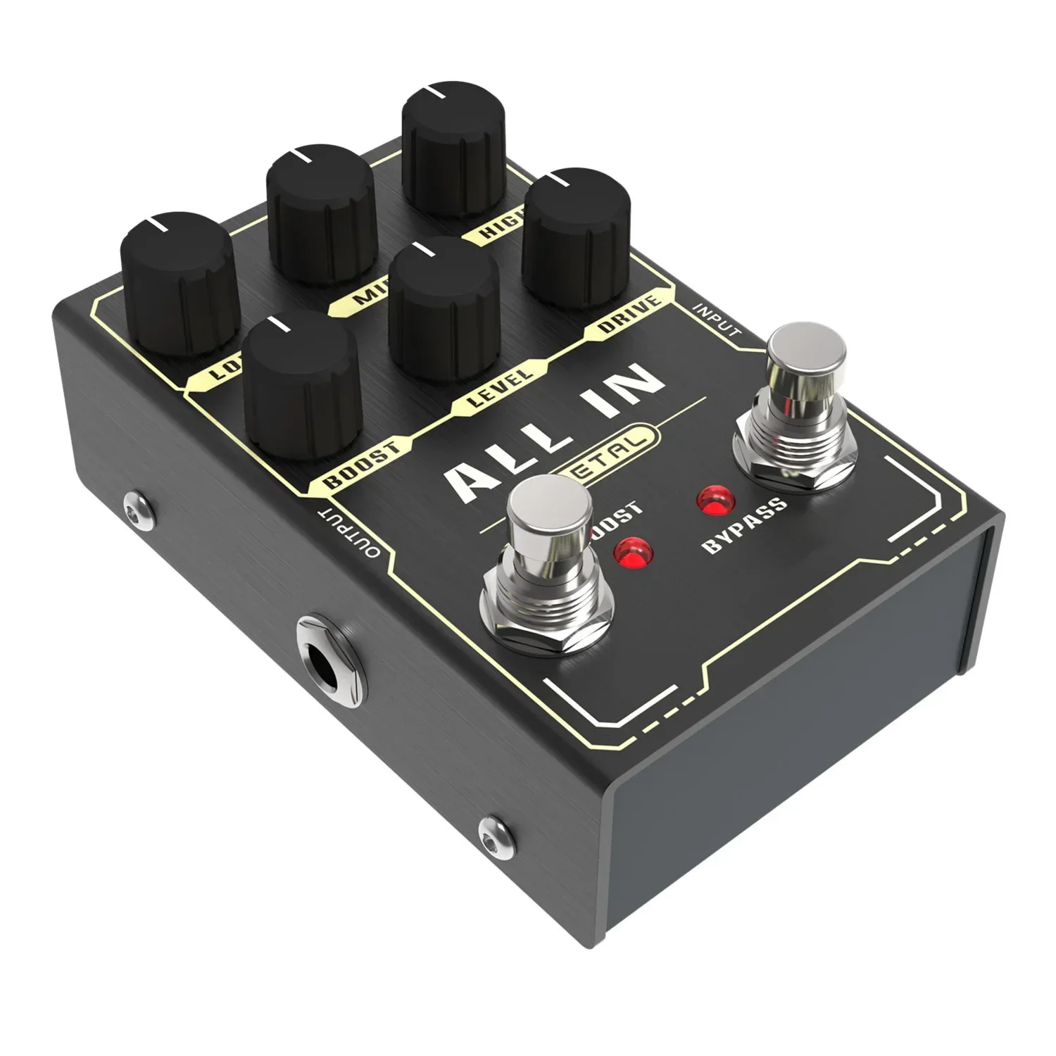 Electric guitar effector drive pedal effector analog distortion overload reverb multiple functions guitar single block effector