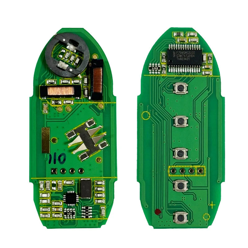 CN027066 Replacement 5 Button Smart Key For N-issan Rogue 2017-2019 Remote 433.92Mhz PCF7953M 4A Chip KR5S180144106 S180144110