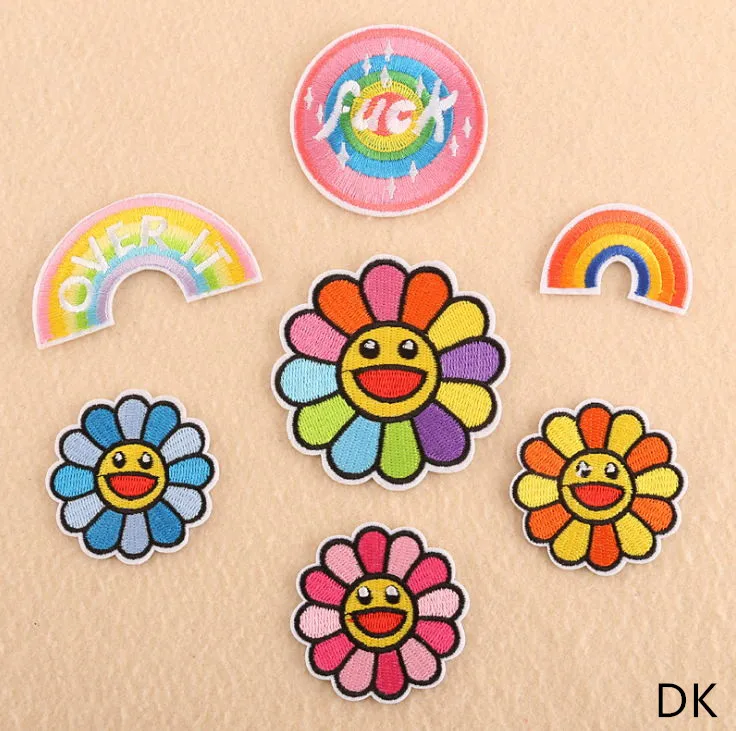 

New Arrival Cartoon Embroidered Patch Iron On Motif Applique Garment Hat Bag Shoe Repair Decor Patch DIY Accessory