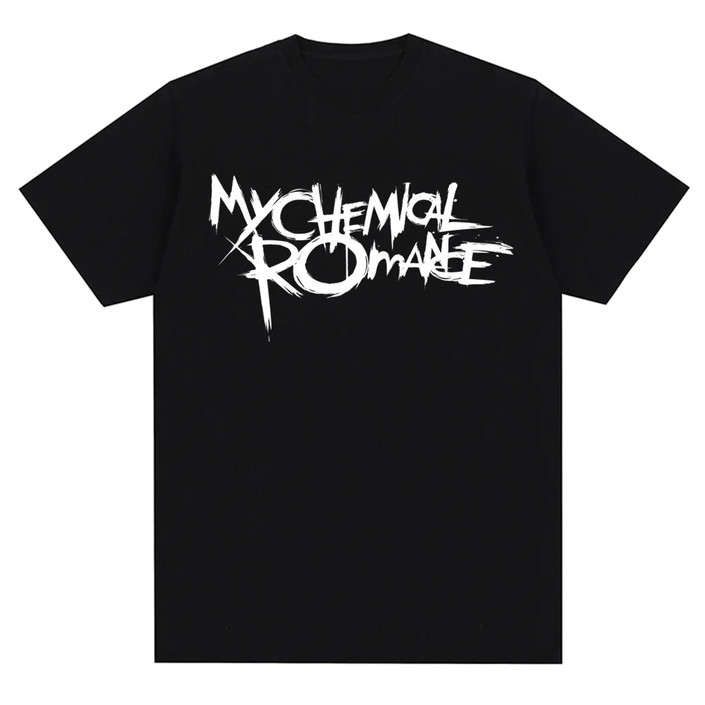 My Chemical Romance Mcr Band Men Women Cotton T-Shirt Printed T Shirt Casual Short Sleeve Tshirt Streetwear Trend Tee Tops