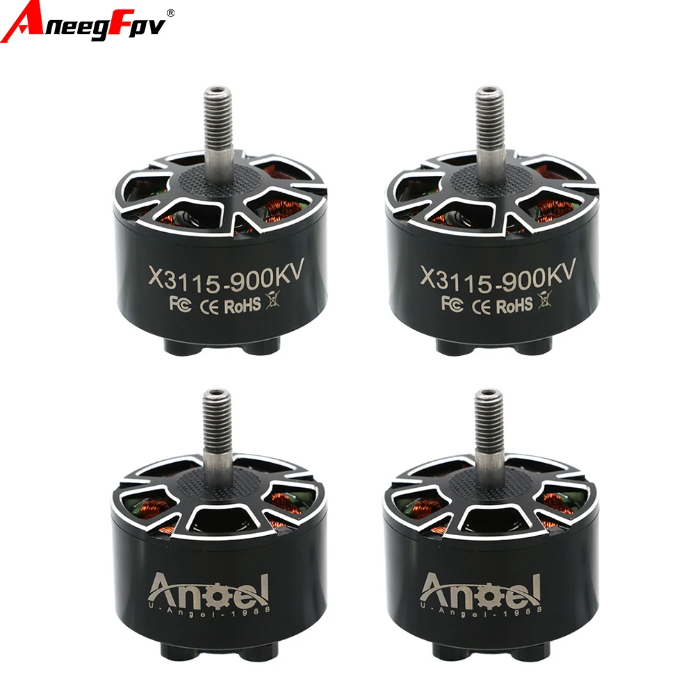 4pcs UAngel X3115 Brushless Motor Set 900KV/1050KV/1200KV for 6S FPV Freestyle Drones 9inch/10inch Long Range RC Aircraft