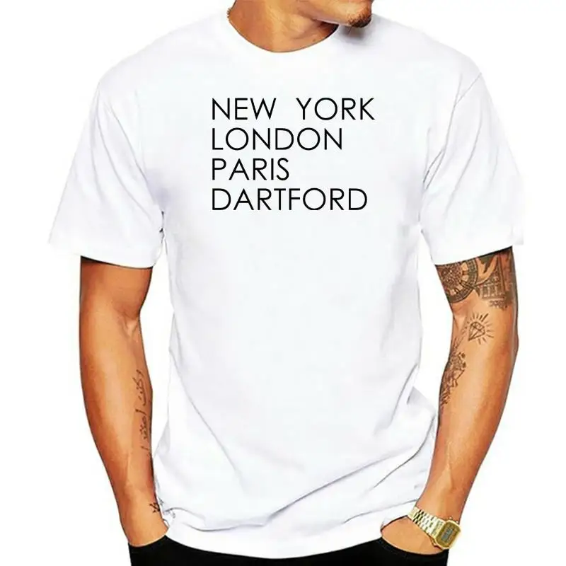 New York London Paris YOUR TOWN Personalised T-shirt S-3XL Generic Logo Co  Mens T Shirts Summer Hipster Personality