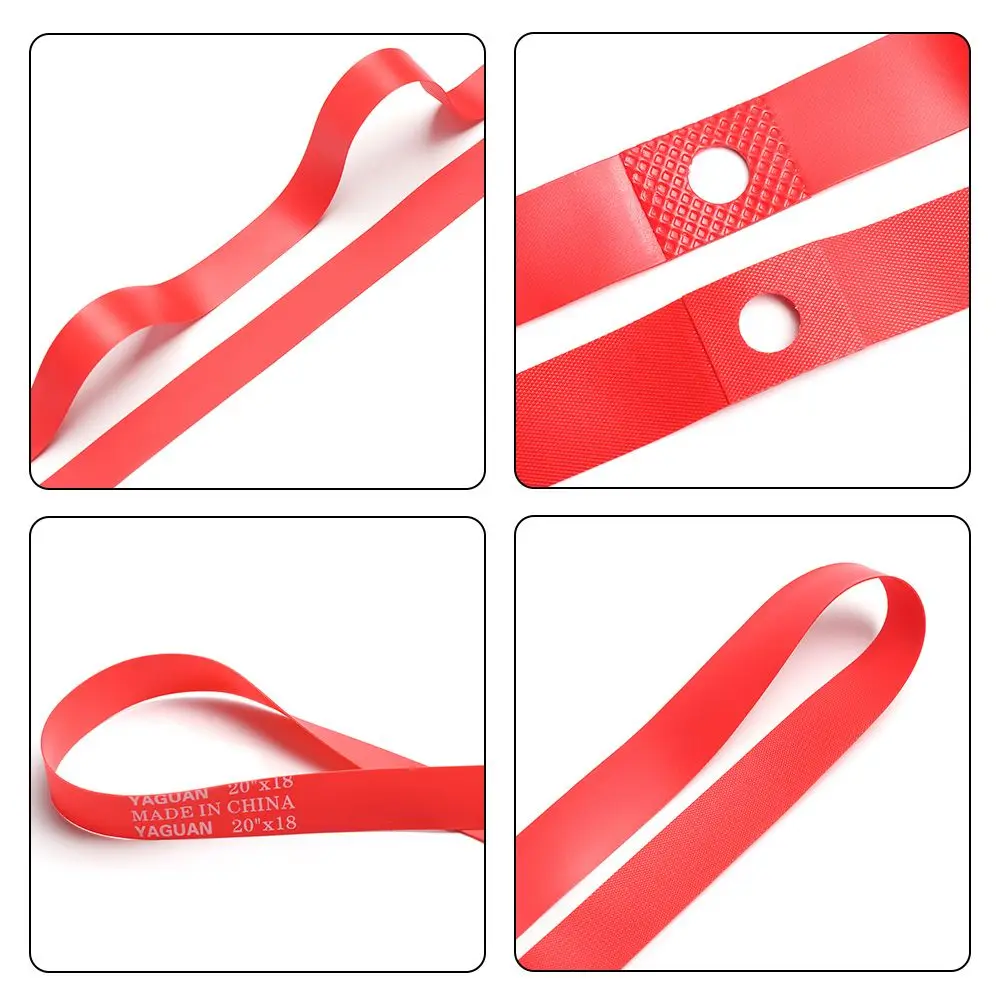 2Pcs Bicycle Tire Liner Anti Puncture Tape Bike Inner Tube Pad Rim Liner Red US