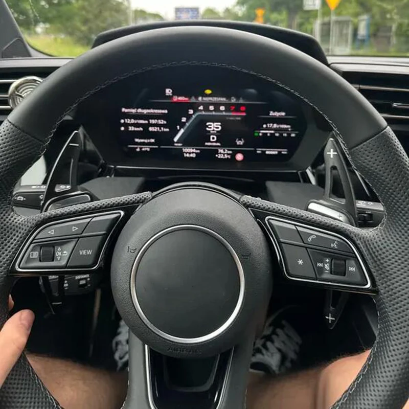 Aluminium-Lenkrad-Schaltwippen-Verlängerung für Audi 2019+ A1 A6(C8) A7 A8 S6 S7, 2020+ A4/S4 (B9) S8 S4 2021+ A3 8Y 2021+ – Detail 3
