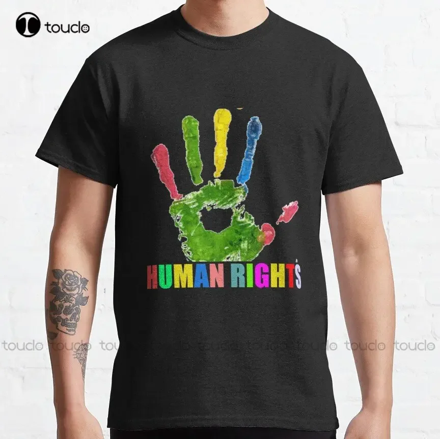 Qatar  Human Rights Human Rights Paint Art Classic T-Shirt Birthday Girl Shirt Xs-5Xl Streetwear Unisex Christmas Gift Cartoon