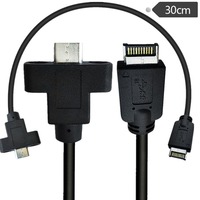 T3LB USB 3.1 Type C Front Panel Header Extension Cable USB 3.1 to USB 3.1 Type C Cable Gen2 10Gbps Adapter Cable for Phone